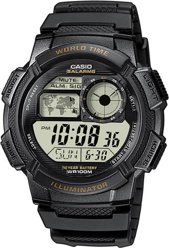 Casio Quarz Armbanduhr AE-1000W-1AVEF (L x B x H) 48.1 x 43.7 x 13.7mm Schwarz Gehäusematerial=Harz von Casio