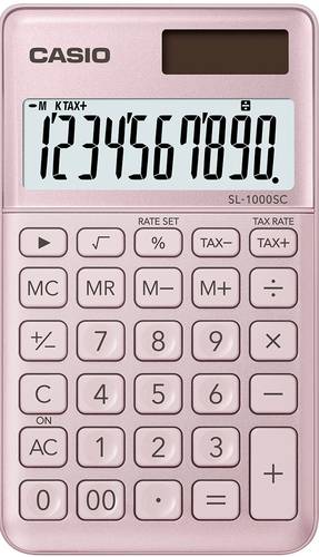 Casio SL-1000SC Taschenrechner Rosa Display (Stellen): 10solarbetrieben, batteriebetrieben (B x H x von Casio