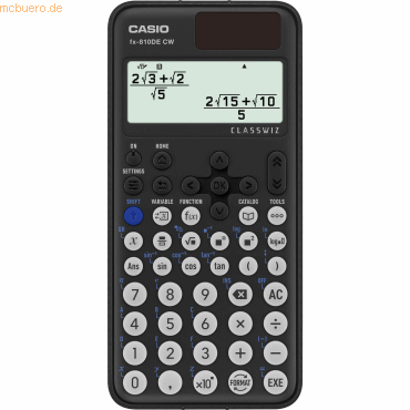 Casio Schulrechner FX-810DECW-W-ET ClassWiz Casio Schulrechner FX-810DECW-W-ET ClassWiz von Casio