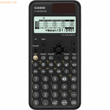 Casio Taschenrechner FX-991 DE CW Kartonverpackung von Casio