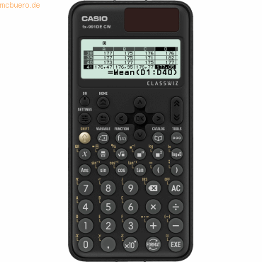 Casio Taschenrechner FX-991 DE CW Kartonverpackung Casio Taschenrechner FX-991 DE CW Kartonverpackung von Casio