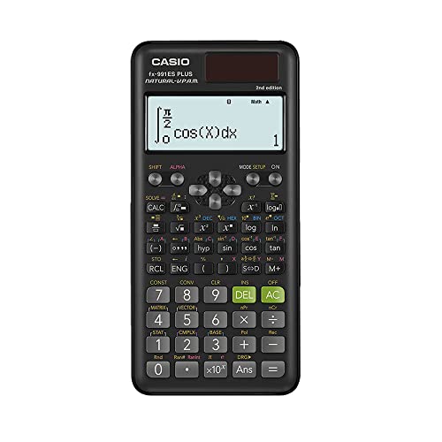 Casio fx-991ES PLUS 2 Wissenschaftlicher Taschenrechner mit 417 Funktionen und Display, natur von Casio