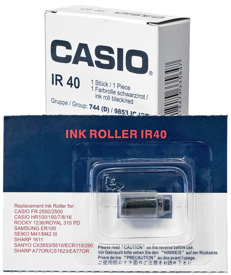 Farbrolle für CASIO Tischrechner HR-150LB/ER und HR-8L/B Farbrolle für CASIO Tischrechner HR-150LB/ER und HR-8L/B von Casio