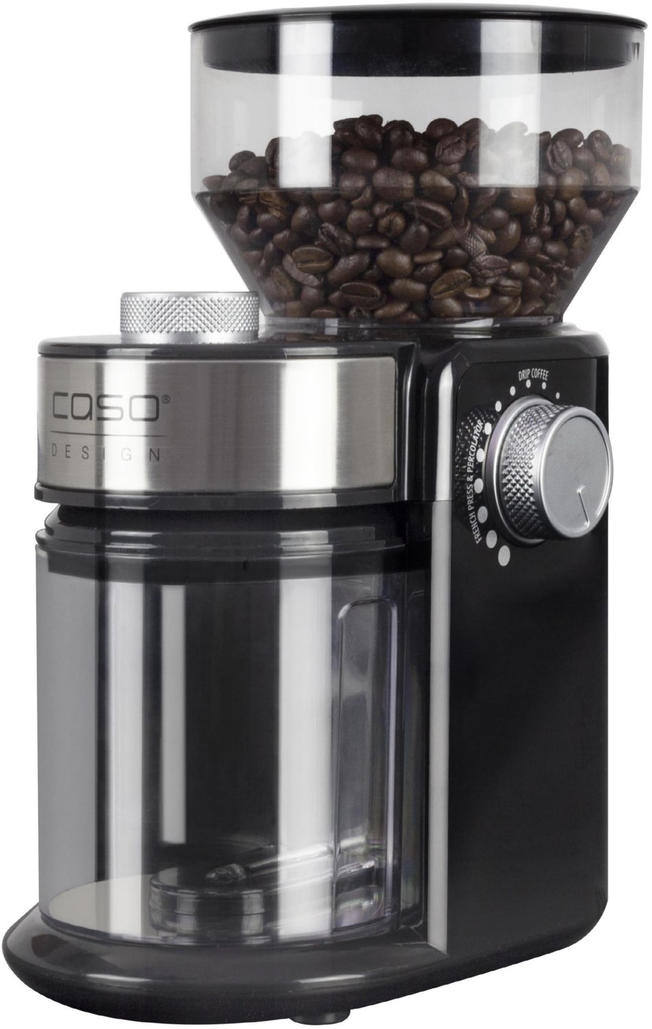 Barista Crema Kaffeemühle schwarz/silber Barista Crema Kaffeemühle schwarz/silber von Caso