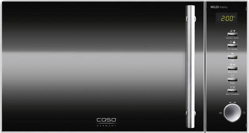 CASO MG20 menu Mikrowelle Schwarz 800W Grillfunktion von Caso