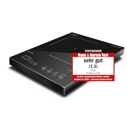 CASO Pro Menu 2100 Induktionskochplatte mobil, Testsieger, Smart Control auf 12 Stufen, 60-240°C, Timer bis 180 Min., Töpfe bis 24cm, 2100 Watt, Glaskeramik CASO Pro Menu 2100 Induktionskochplatte mobil, Testsieger, Smart Control auf 12 Stufen, 60-240°C, Timer bis 180 Min., Töpfe bis 24cm, 2100 Watt, Glaskeramik von Caso