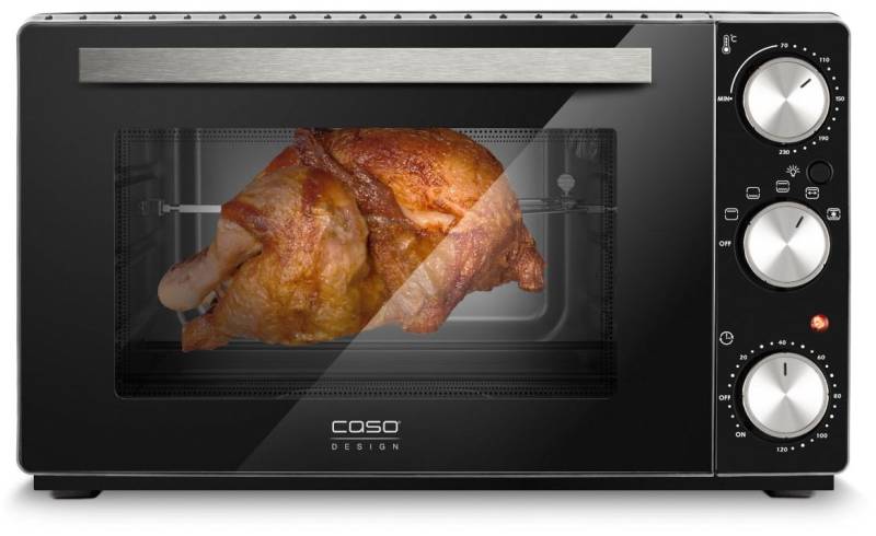 To 26 Classic Mini-Backofen schwarz von Caso