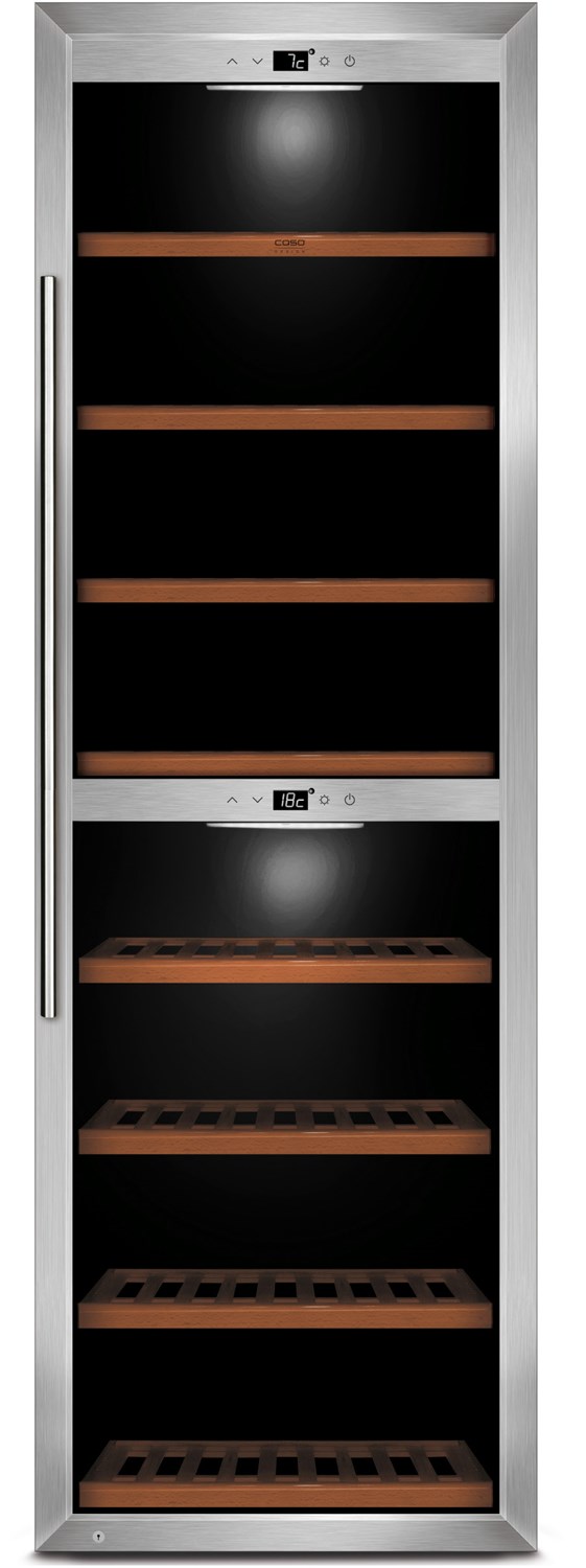WineComfort 1800 Smart Weintemperierschrank edelstahl / G von Caso