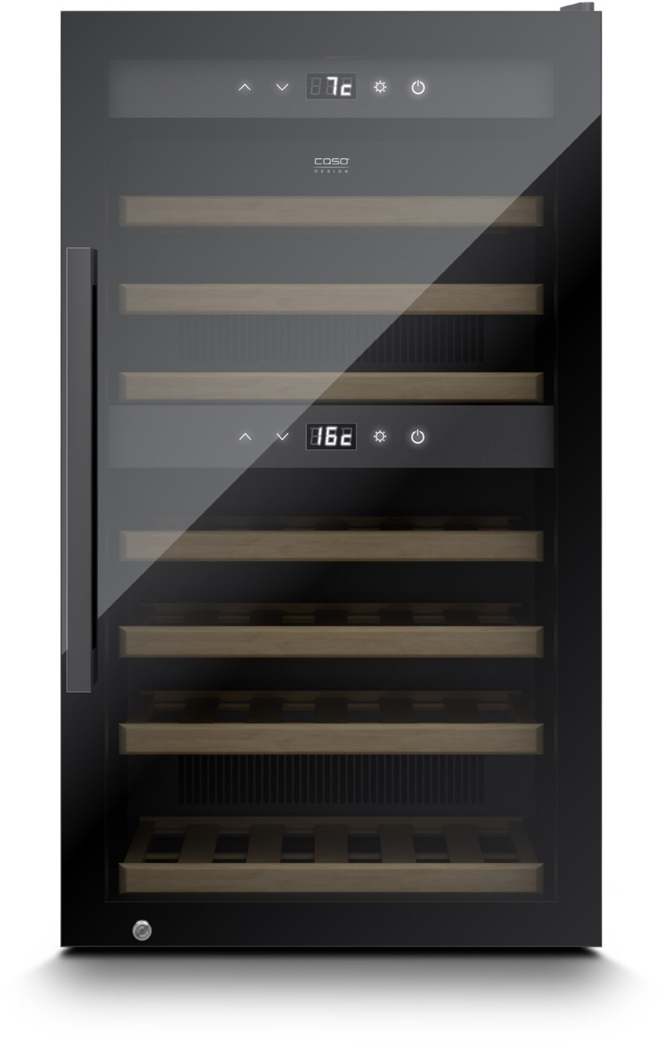 WineExclusive 66 Smart Weintemperierschrank schwarz / G WineExclusive 66 Smart Weintemperierschrank schwarz / G von Caso