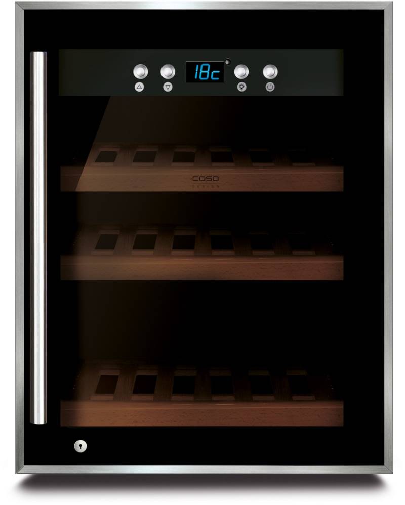WineSafe 12 Weinlagerschrank schwarz / G von Caso