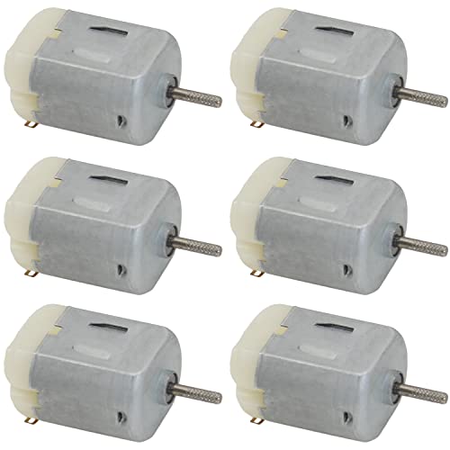 Casoter 130 Micro DC Motor Set, 12800RPM 1.49W 1A3V Mini Hochgeschwindigkeitsmotor für DIY Spielzeug Wissenschaftliche Elektroauto Schiffsflugzeug 6 Pack Casoter 130 Micro DC Motor Set, 12800RPM 1.49W 1A3V Mini Hochgeschwindigkeitsmotor für DIY Spielzeug Wissenschaftliche Elektroauto Schiffsflugzeug 6 Pack von Casoter