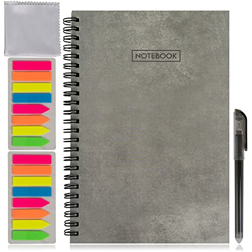Smartes digitales Notizbuch mit löschbarem Stift, 2 Sets Markern und Mikrofasertuch. Digitaler notizblock. Wiederverwendbares Notizbuch. Elektronisches Taschenkalenderbuch A5 Smartes digitales Notizbuch mit löschbarem Stift, 2 Sets Markern und Mikrofasertuch. Digitaler notizblock. Wiederverwendbares Notizbuch. Elektronisches Taschenkalenderbuch A5 von Cassary