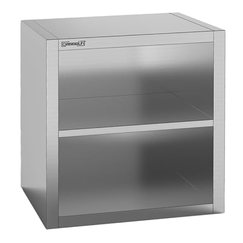 Wandschrank, Edelstahl, offen, 600 mm – CAM60 Wandschrank, Edelstahl, offen, 600 mm – CAM60 von Casselin