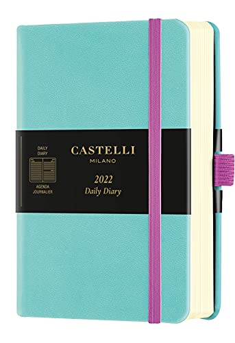 Castelli Milano AQUARELA Jade green Diary 2022 9 x 14 cm Tagebuch S/D Hardcover Farbe Grün 160 Seiten von Castelli Milano