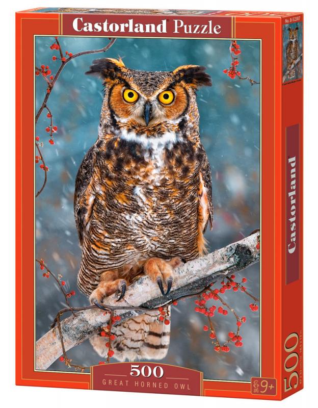 Great Horned Owl - Puzzle - 500 Teile von Castorland