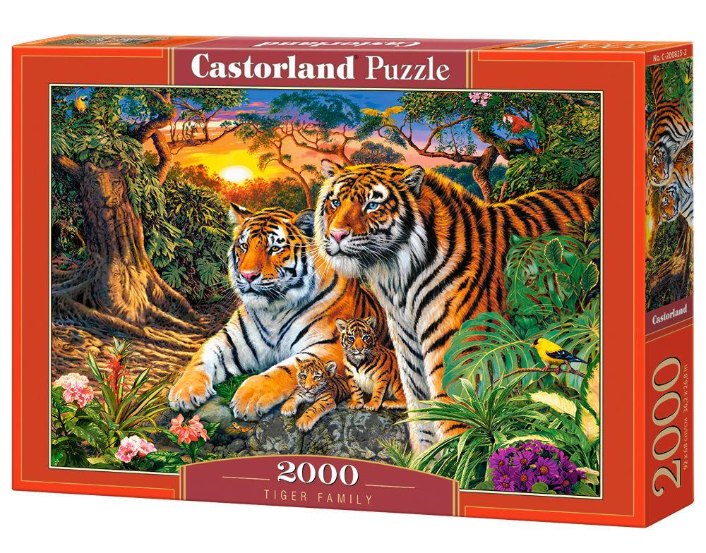 Tiger Family - Puzzle - 2000 Teile von Castorland