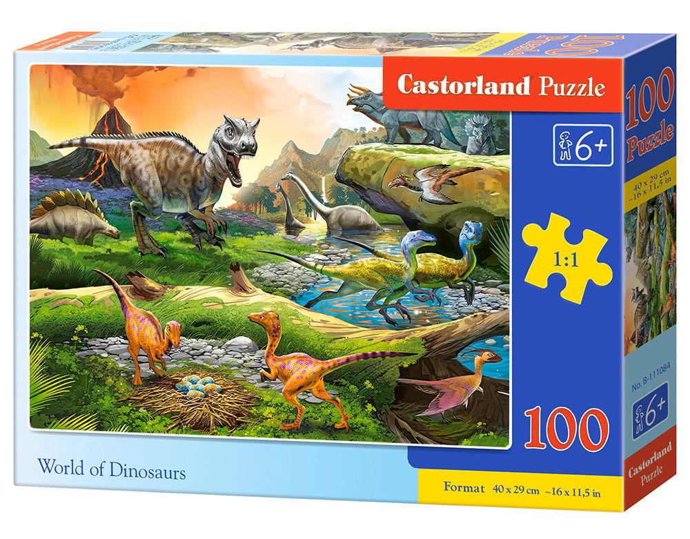 World of Dinosaurs - Puzzle - 100 Teile von Castorland