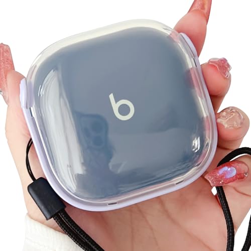 CasurvivePro Bluetooth-Kopfhörer-Hülle für Beats Fit Pro, transparente Hülle, personalisierte Kopfhörer-Hülle aus hochwertigem TPU und PC, kabelloses Laden, Kopfhörer-Zubehör – Transparent Lila CasurvivePro Bluetooth-Kopfhörer-Hülle für Beats Fit Pro, transparente Hülle, personalisierte Kopfhörer-Hülle aus hochwertigem TPU und PC, kabelloses Laden, Kopfhörer-Zubehör – Transparent Lila von CasurvivePro