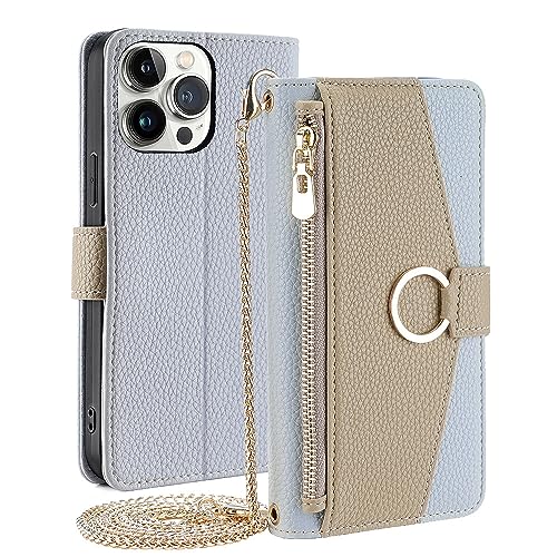 CasurvivePro Brieftaschenetui für iPhone 15 Plus mit Umhängegurt, magnetische Handtaschen-Reißverschlusstaschenhüllen PU-Leder stoßfest Flip-Cover mit Ständer hülle für iPhone 15 Plus Blau CasurvivePro Brieftaschenetui für iPhone 15 Plus mit Umhängegurt, magnetische Handtaschen-Reißverschlusstaschenhüllen PU-Leder stoßfest Flip-Cover mit Ständer hülle für iPhone 15 Plus Blau von CasurvivePro