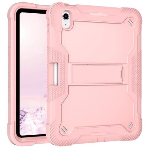 CasurvivePro Hülle für Amazon fire HD 8 2022 8 Zoll, mit integriertem Ständer für robuste, stoßfeste Hart-Hybrid-Hülle (Roségold) von CasurvivePro