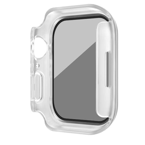 CasurvivePro Hülle für Apple Watch 7/8/9 45MM Schutzhülle,Kratzfestes Hard PC Voller Schutz Ultradünne Case für Apple Watch 7/8/9 45MM Sichtschutzfolie aus Glas Displayschutz -Transparent CasurvivePro Hülle für Apple Watch 7/8/9 45MM Schutzhülle,Kratzfestes Hard PC Voller Schutz Ultradünne Case für Apple Watch 7/8/9 45MM Sichtschutzfolie aus Glas Displayschutz -Transparent von CasurvivePro