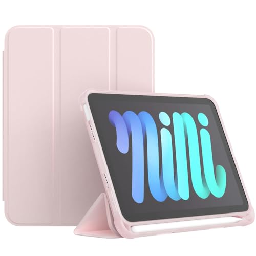 CasurvivePro Hülle für Apple iPad 10 2022 10.9 inch with Pencil Slots (Pencil Not Included), Kann Gefaltet Werden Abdeckung mit integriertem Ständer für robuste Rosa von CasurvivePro