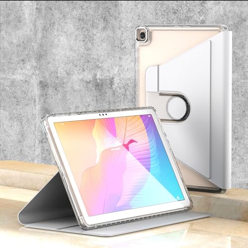 CasurvivePro Kickstand Case für Samsung Galaxy Tab A7 Lite T220/T225 8.7 inch Zoll 360 Leder Wallet Flip Smart Folio Cover Stand & Auto Sleep/Wake Weiß von CasurvivePro