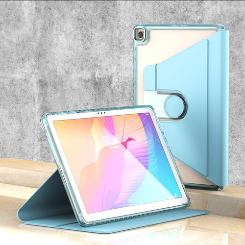 CasurvivePro Kickstand Case für iPad Pro 12.9 2020/2021 Zoll 360 Leder Wallet Flip Smart Folio Cover Stand & Auto Sleep/Wake Blau von CasurvivePro