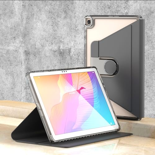 CasurvivePro Kickstand Case für iPad Pro 12.9 2020/2021 Zoll 360 Leder Wallet Flip Smart Folio Cover Stand & Auto Sleep/Wake Schwarz von CasurvivePro