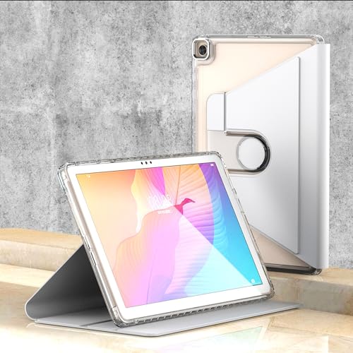 CasurvivePro Kickstand Case für iPad Pro 12.9 2020/2021 Zoll 360 Leder Wallet Flip Smart Folio Cover Stand & Auto Sleep/Wake Weiß von CasurvivePro