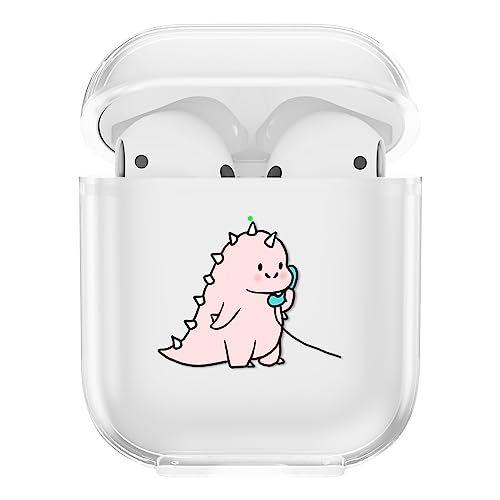 CasurvivePro Kopfhörer-Hüllen für AirPods 2 & 1 Hüllen, transparente TPU-Hüllen mit niedlichem Muster, Apple AirPods 2nd Gen 1st Ladehüllen Hüllen von CasurvivePro