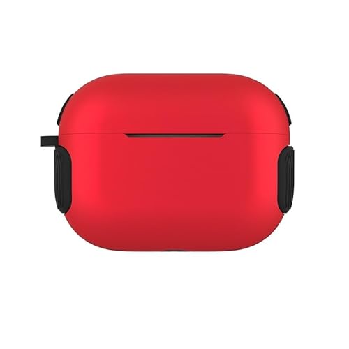CasurvivePro Kopfhörer-Hüllen für AirPods 3 Hülle, PC + Silikon, 2-in-1 einfarbige Hüllen mit Karabiner, Apple AirPods (3. Generation) Ladehüllen von CasurvivePro