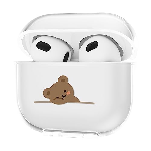 CasurvivePro Kopfhörer-Hüllen für AirPods 3 Hüllen, transparente TPU-Hüllen mit niedlichem Muster, Apple AirPods (3rd Generation) Ladehüllen von CasurvivePro