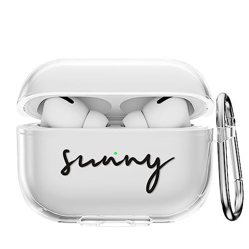 CasurvivePro Kopfhörer-Hüllen für AirPods Pro 2 Hüllen, mit Karabiner, transparente TPU-Hüllen mit niedlichem Muster, Apple AirPods Pro (2nd Generation) Ladehülle Hüllen 2nd Gen von CasurvivePro