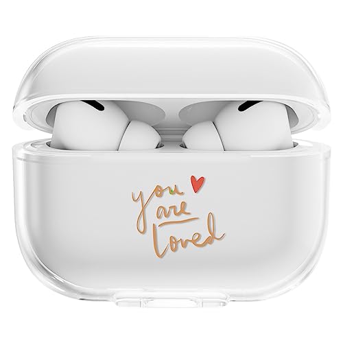 CasurvivePro Kopfhörer-Hüllen für AirPods Pro 2 Hüllen, transparente TPU-Hüllen mit niedlichem Muster, Apple AirPods Pro (2. Generation) Ladehüllen der 2. Generation von CasurvivePro