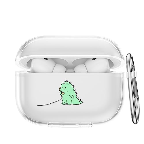 CasurvivePro Kopfhörer-Hüllen für AirPods Pro Hüllen, mit Karabiner, transparente TPU-Hüllen mit niedlichem Muster, Apple AirPods Pro 1. Ladehülle Hüllen CasurvivePro Kopfhörer-Hüllen für AirPods Pro Hüllen, mit Karabiner, transparente TPU-Hüllen mit niedlichem Muster, Apple AirPods Pro 1. Ladehülle Hüllen von CasurvivePro