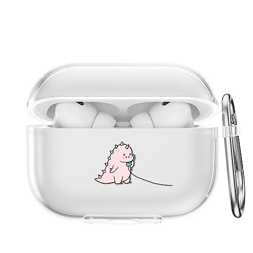 CasurvivePro Kopfhörer-Hüllen für AirPods Pro Hüllen, mit Karabiner, transparente TPU-Hüllen mit niedlichem Muster, Apple AirPods Pro 1. Ladehülle Hüllen CasurvivePro Kopfhörer-Hüllen für AirPods Pro Hüllen, mit Karabiner, transparente TPU-Hüllen mit niedlichem Muster, Apple AirPods Pro 1. Ladehülle Hüllen von CasurvivePro