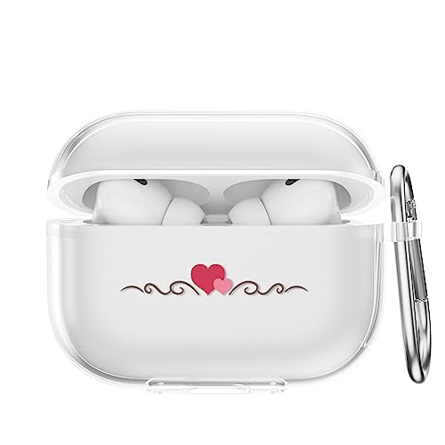 CasurvivePro Kopfhörer-Hüllen für AirPods Pro Hüllen, mit Karabiner, transparente TPU-Hüllen mit niedlichem Muster, Apple AirPods Pro 1. Ladehülle Hüllen CasurvivePro Kopfhörer-Hüllen für AirPods Pro Hüllen, mit Karabiner, transparente TPU-Hüllen mit niedlichem Muster, Apple AirPods Pro 1. Ladehülle Hüllen von CasurvivePro
