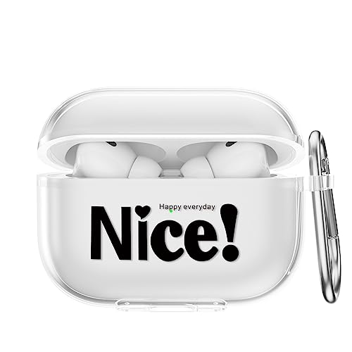 CasurvivePro Kopfhörer-Hüllen für AirPods Pro Hüllen, mit Karabiner, transparente TPU-Hüllen mit niedlichem Muster, Apple AirPods Pro 1. Ladehülle Hüllen CasurvivePro Kopfhörer-Hüllen für AirPods Pro Hüllen, mit Karabiner, transparente TPU-Hüllen mit niedlichem Muster, Apple AirPods Pro 1. Ladehülle Hüllen von CasurvivePro