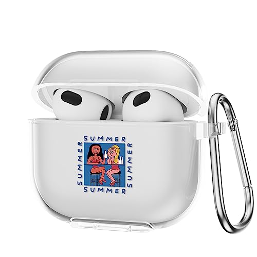 CasurvivePro Kopfhörer-Schutzhülle für AirPods 4, transparente TPU-Schutzhülle mit Natur-Muster, Schutz bei täglicher Nutzung, Reisen und individueller Stil von CasurvivePro
