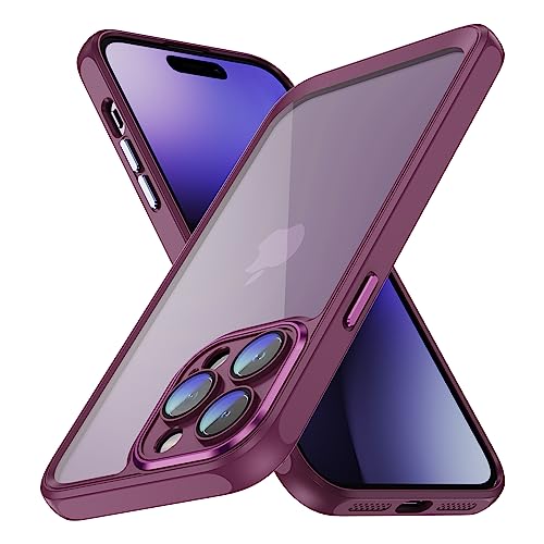 CasurvivePro mit Linsenfolie zum Schutz der Handyhülle für iPhone 11 Pro Max hülle, Anti-Fingerabdruck, Kratzfest, Harte Acryl-PC-Rückseite Linse Schutzfolie – Rose Rot von CasurvivePro