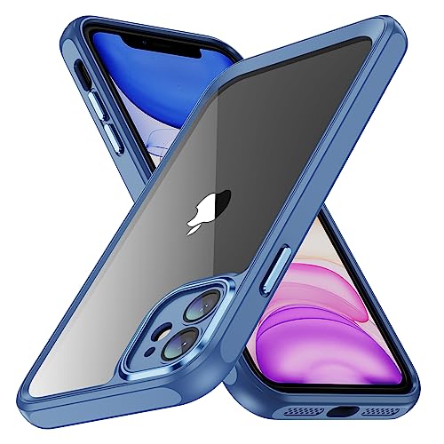 CasurvivePro mit Linsenfolie zum Schutz der Handyhülle für iPhone 11 hülle, Anti-Fingerabdruck, Kratzfest, Harte Acryl-PC-Rückseite Linse Schutzfolie – Blau von CasurvivePro