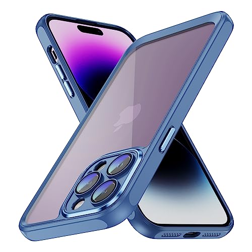 CasurvivePro mit Linsenfolie zum Schutz der Handyhülle für iPhone 14 Pro hülle, Anti-Fingerabdruck, Kratzfest, Harte Acryl-PC-Rückseite Linse Schutzfolie – Blau CasurvivePro mit Linsenfolie zum Schutz der Handyhülle für iPhone 14 Pro hülle, Anti-Fingerabdruck, Kratzfest, Harte Acryl-PC-Rückseite Linse Schutzfolie – Blau von CasurvivePro