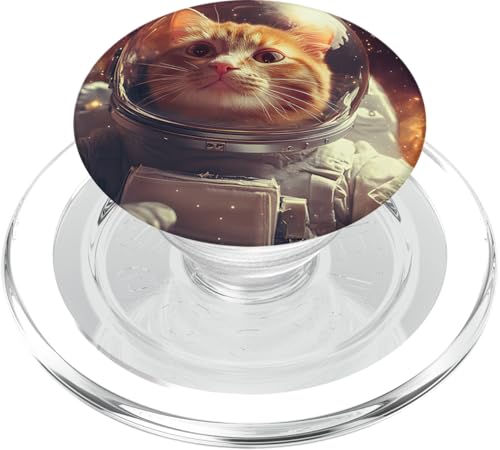 Intergalaktische lustige Katze Astronaut schwebt im Weltraum PopSockets PopGrip für MagSafe Intergalaktische lustige Katze Astronaut schwebt im Weltraum PopSockets PopGrip für MagSafe von Cat Astronaut Designs