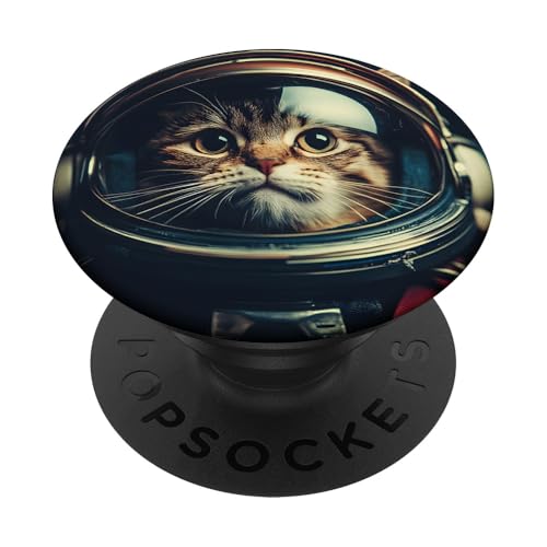 Lustige Katze Astronaut Selfie im Weltraum PopSockets Klebender PopGrip Lustige Katze Astronaut Selfie im Weltraum PopSockets Klebender PopGrip von Cat Astronaut Designs