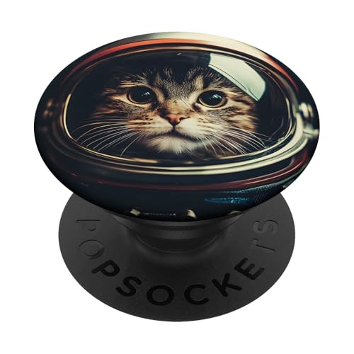 Lustige Katze Astronaut Selfie im Weltraum PopSockets Klebender PopGrip Lustige Katze Astronaut Selfie im Weltraum PopSockets Klebender PopGrip von Cat Astronaut Designs