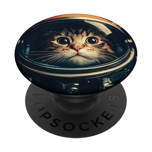 Lustige Katze Astronaut Selfie im Weltraum PopSockets Klebender PopGrip Lustige Katze Astronaut Selfie im Weltraum PopSockets Klebender PopGrip von Cat Astronaut Designs