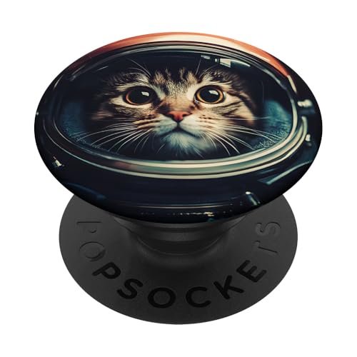 Lustige Katze Astronaut Selfie im Weltraum PopSockets Klebender PopGrip Lustige Katze Astronaut Selfie im Weltraum PopSockets Klebender PopGrip von Cat Astronaut Designs