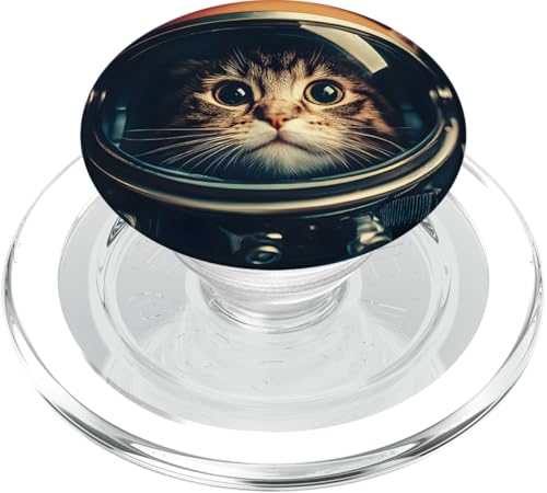 Lustige Katze Astronaut Selfie im Weltraum PopSockets PopGrip für MagSafe Lustige Katze Astronaut Selfie im Weltraum PopSockets PopGrip für MagSafe von Cat Astronaut Designs