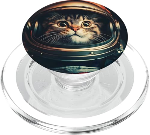Lustige Katze Astronaut Selfie im Weltraum PopSockets PopGrip für MagSafe Lustige Katze Astronaut Selfie im Weltraum PopSockets PopGrip für MagSafe von Cat Astronaut Designs